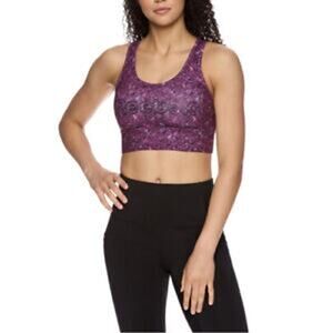 Reebok Bra Women’s Size S Moisture Wicking Activewear Sports Splatter Print NWT